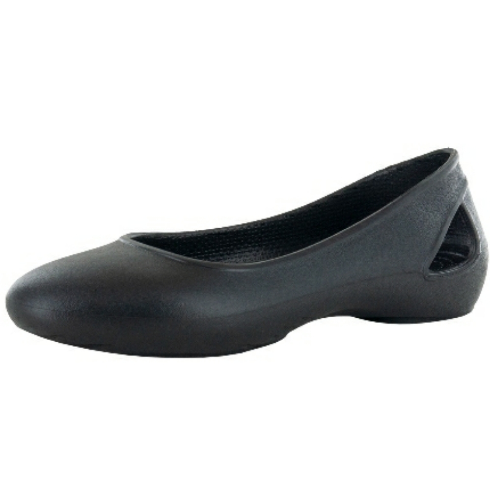 NWT Crocs Laura flats in black sz 5